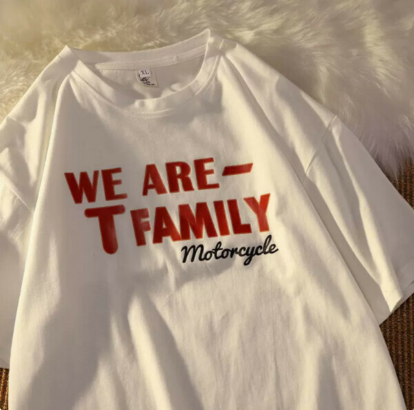 Cotton men's and women's short-sleeved T-shirts (white size: S-4XL) (contact customer service to confirm the shipping size after placing an order)】