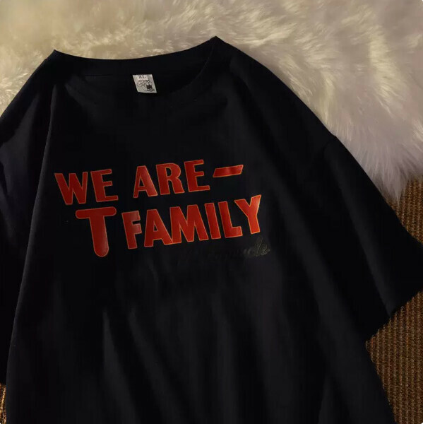 Cotton men's and women's short-sleeved T-shirts (black size: S-4XL) (contact customer service to confirm the shipping size after placing an order)】