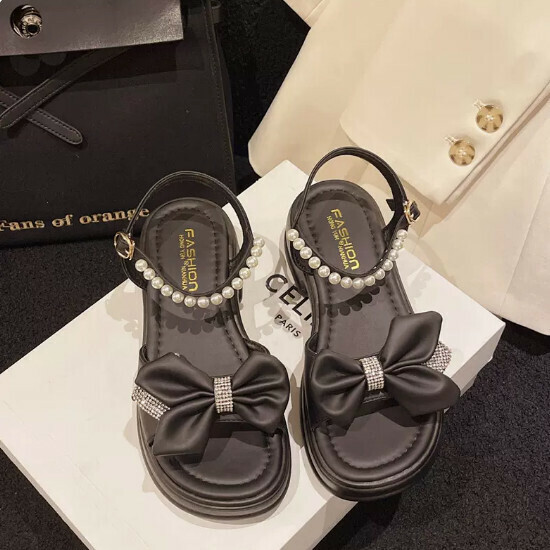 Platform sandals [black] size [35-39] [Please contact customer service to confirm the shipping size after placing an order]]