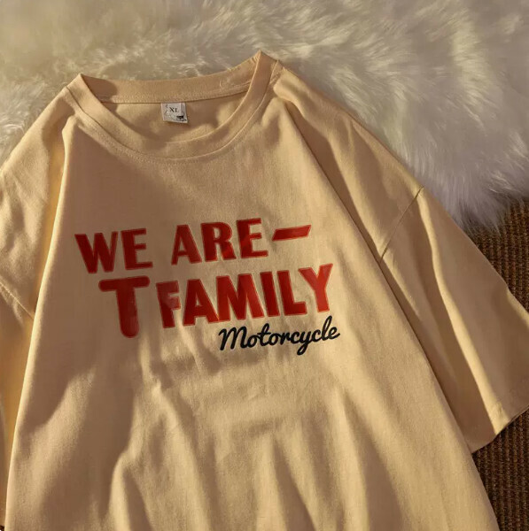 Cotton men's and women's short-sleeved T-shirts (apricot size: S-4XL) (contact customer service to confirm the shipping size after placing an order)】