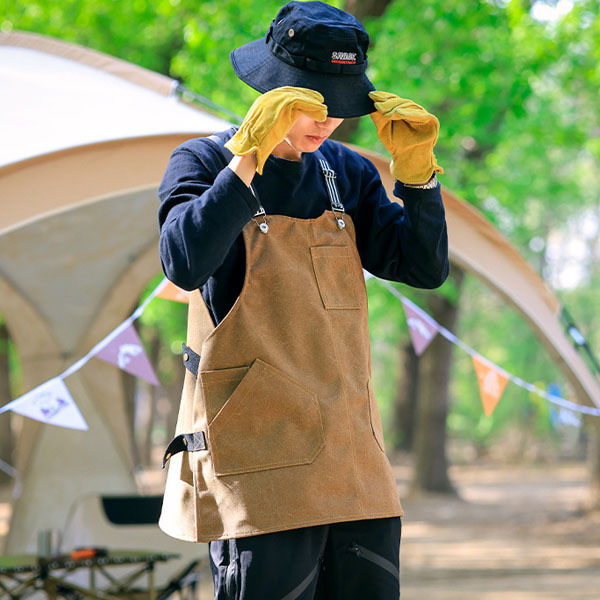 技工厚帆布短版可客製圍裙