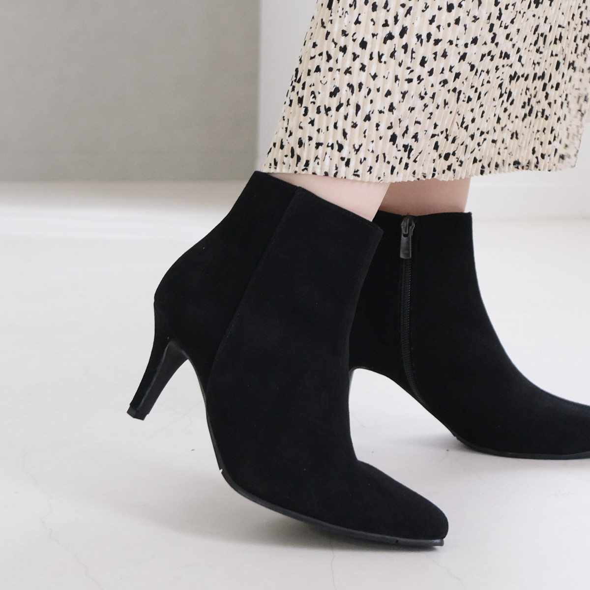 Point nine日本製造真皮女用尖頭靴子