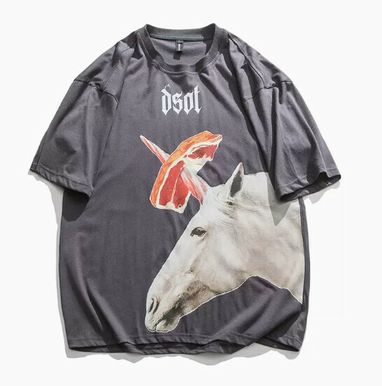 Cotton men's and women's short-sleeved T-shirts (dark gray size: S-5XL) (contact customer service to confirm the shipping size after placing an order)】