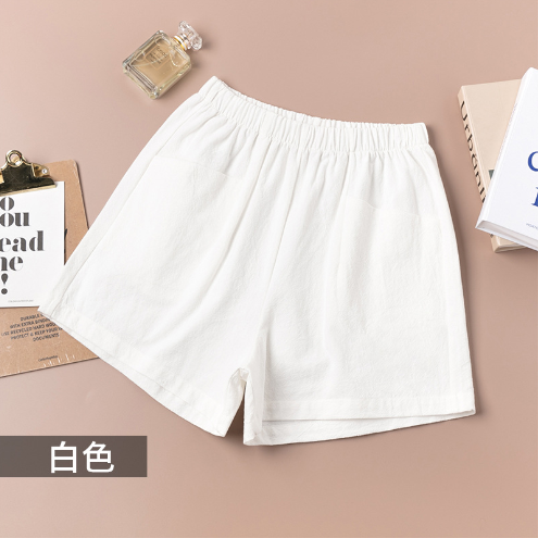 High-waisted A-line casual women's shorts (white) (size S-XL) (contact customer service to confirm size after placing an order)】