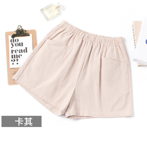 High-waisted A-line casual women's shorts (khaki) (S-XL size) (contact customer service to confirm size after placing an order)】