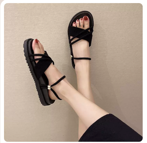 Flat slippers (black upgrade/size 35-39) (contact customer service to confirm the shipping size after placing an order)】