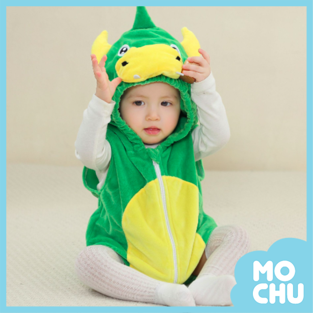 立體小恐龍柔軟背心包屁衣