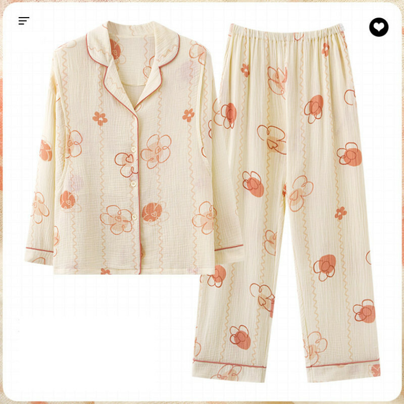 Long Sleeve Pajama Set [M-3XL AM-77309] [Contact Customer Service to Confirm Shipping Size after Placing an Order]