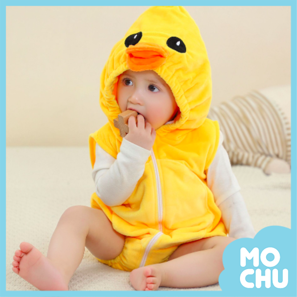 萌萌鴨柔軟背心包屁衣