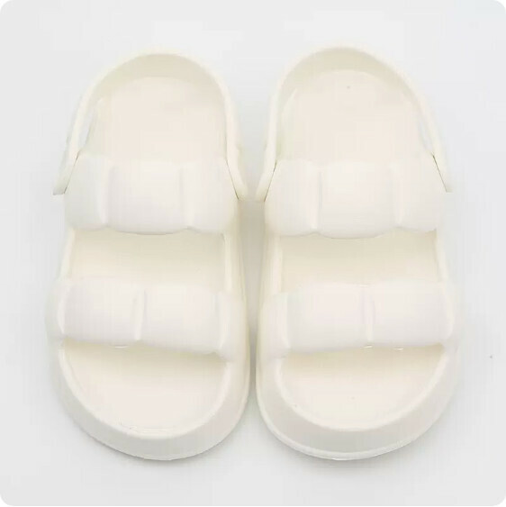 Summer Anti-slip Flat Flat Petal Sandal Sandals (1903 White) [Size 36-41] [Contact Customer Service to Confirm Shipping Size After Placing an Order]]