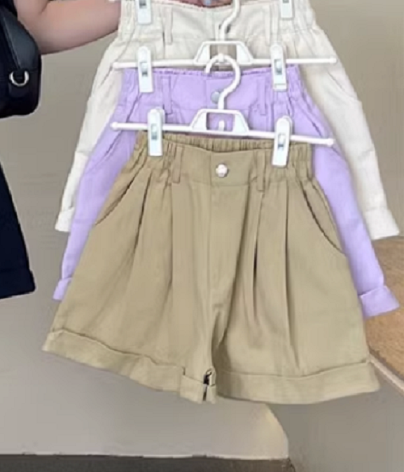 Rolled cargo shorts (khaki) (size: M-L) (contact customer service to confirm the shipping size after placing an order)】
