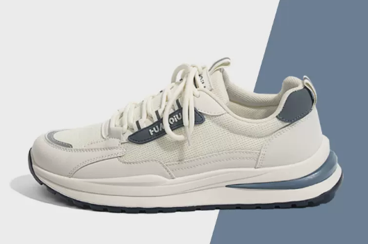 Mesh breathable sneakers men's shoes (beige blue) (size: 39-44) (contact customer service to confirm the shipping size after placing an order)】