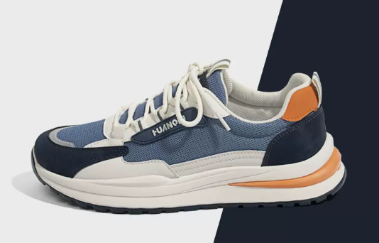 Mesh Breathable Sneakers Men's Shoes (Rice Orange) (Size: 39-44) (Contact customer service to confirm the shipping size after placing an order)】