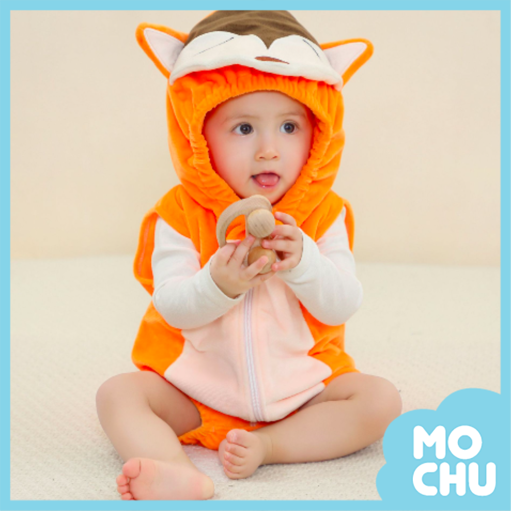 睡覺小狐狸柔軟背心包屁衣