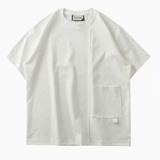 Loose casual short-sleeved T-shirt (S-2XL white) (contact customer service to confirm shipping size after placing an order)】