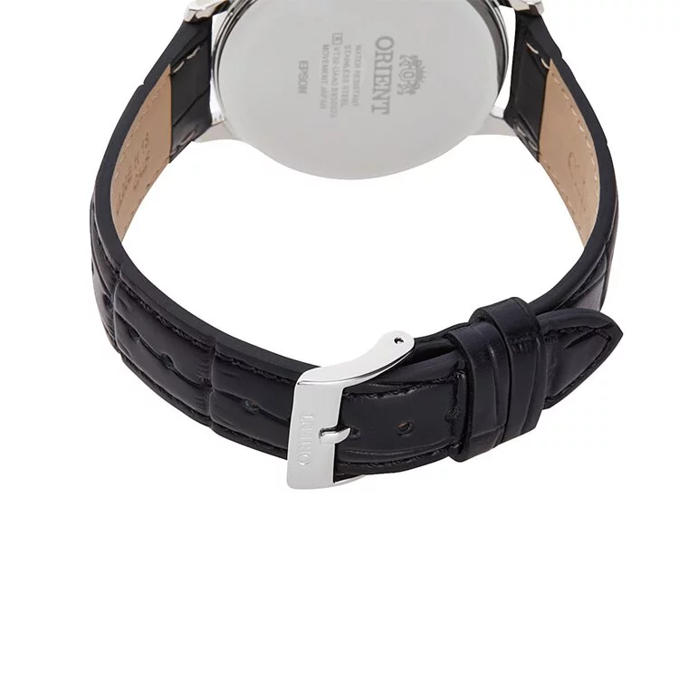 萬年鐘錶 - 東方錶  ORIENT   皮革簡約經典男錶  RF-QD0005L 錶徑 39mm