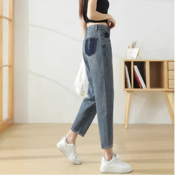 熱推哈倫牛仔褲（九分）（碼數：XXS/XS/S/M/L/)(下單後聯絡客服確認尺碼）】