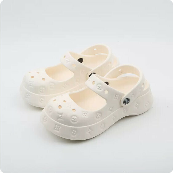 Summer Soft-soled Shallow Baotou Cave Sandals (1920 White) [35-40 Sizes] [Contact Customer Service to Confirm Shipping Size after Placing an Order]]