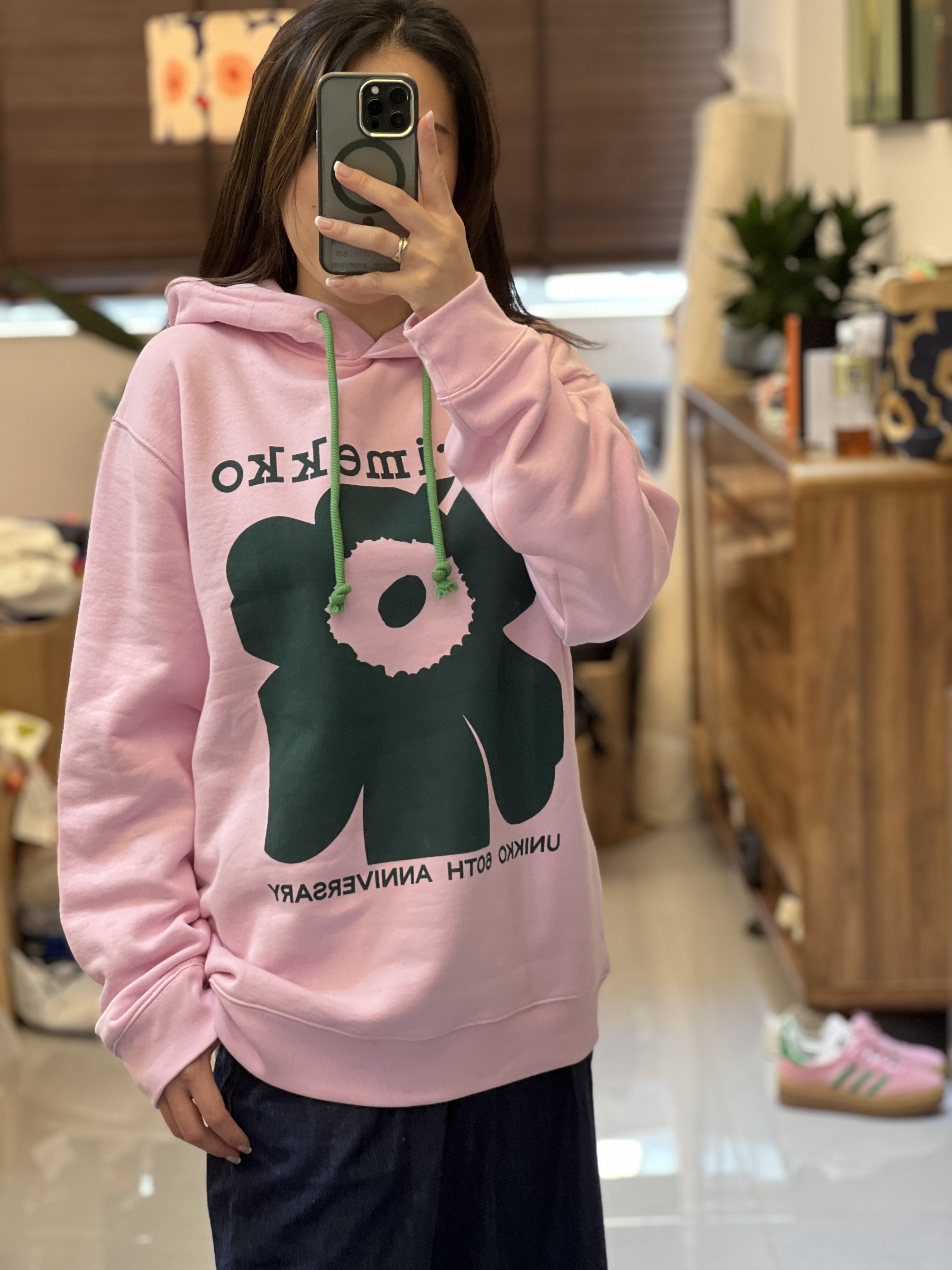 代購現貨 | Marimekko pink x green Unikko 60th紀念衛衣