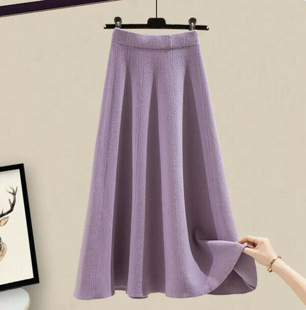 Skirt (purple) [M-4XL size] [Contact customer service to confirm size after placing an order]