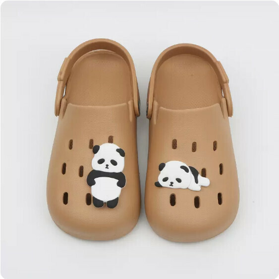 Summer Flat Hole Sandals (8059-10 Brown Panda) [35-40 Size] [Contact Customer Service to Confirm Shipping Size after Placing an Order]