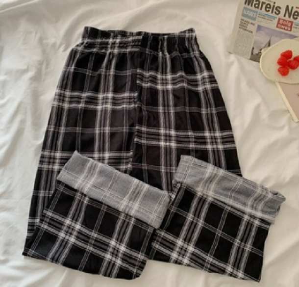Loose straight-leg pants high rise wide-leg pants (black g) (size: M-L) (contact customer service to confirm the shipping size after placing an order)】