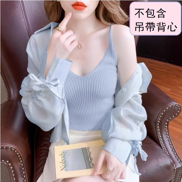 Ice silk sunscreen short jacket (light blue) (size: S/M/L/XL) (contact customer service to confirm size after placing an order)】
