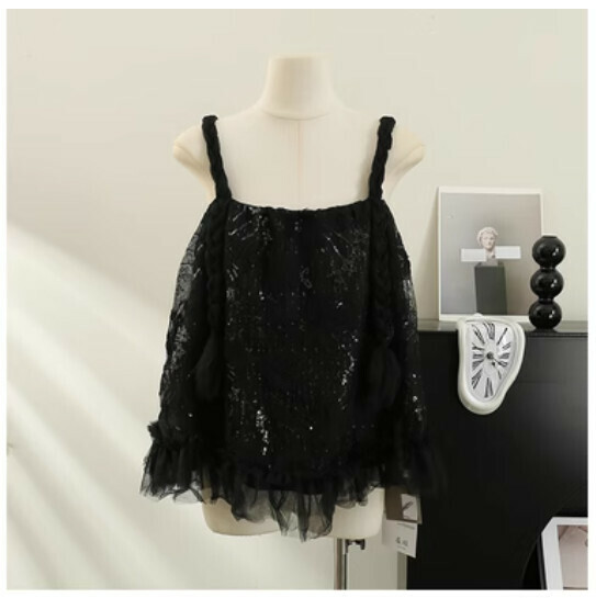 Camisole Vest (Black) (One Size)】