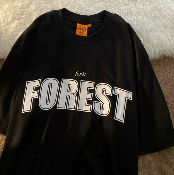 Printed men's and women's short-sleeved T-shirts (black size: S-2XL) (contact customer service to confirm the shipping size after placing an order)】