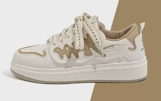 Versatile low-top sneakers men's shoes (beige brown) (size: 39-44) (contact customer service to confirm the shipping size after placing an order)】