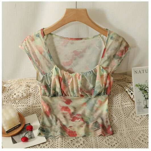 Short-sleeved T (cyan) (one-size-fits-all)】