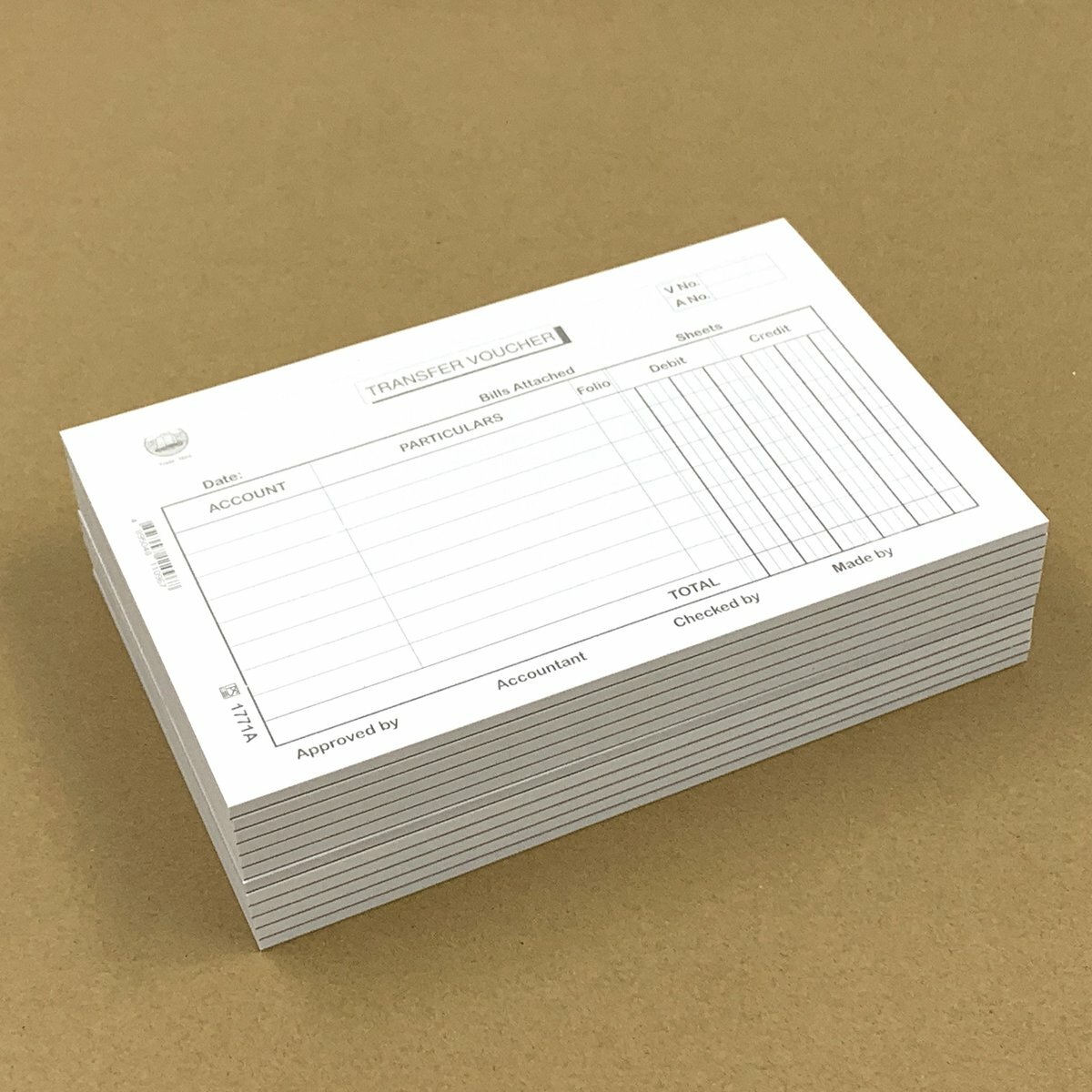 #1771A Transfer Voucher 英式轉賬傳票 - 12本