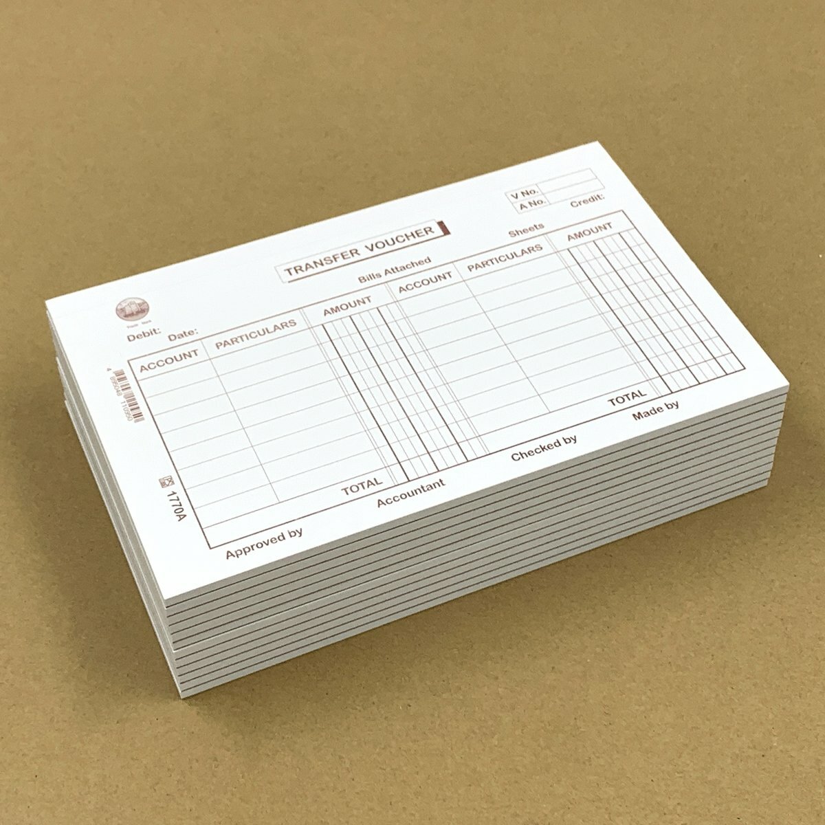 #1770A Transfer Voucher 英式轉賬傳票 - 12本