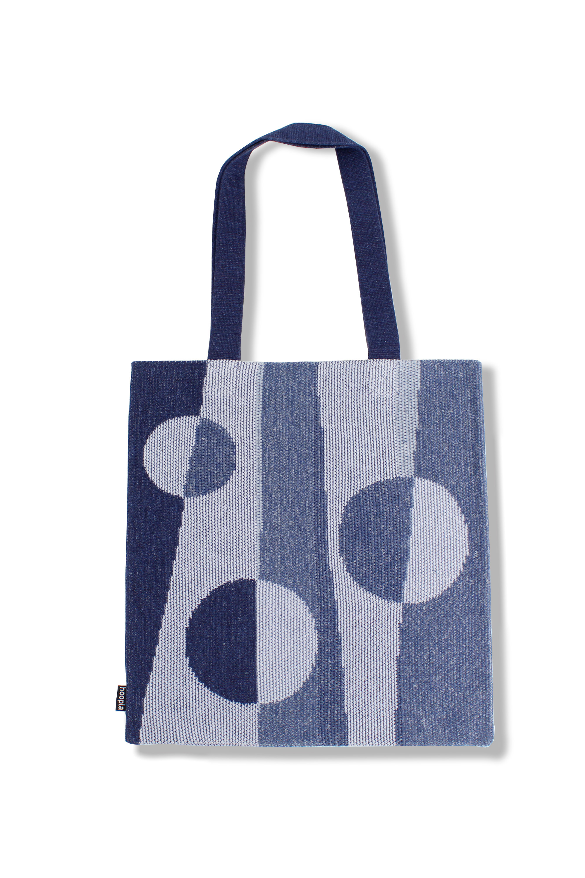 牛仔圓點針織紋理環保袋