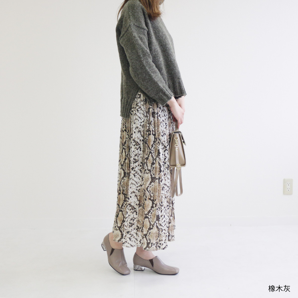 Ms. Jeune 日本女用真皮法式方頭異材質鞋跟短靴