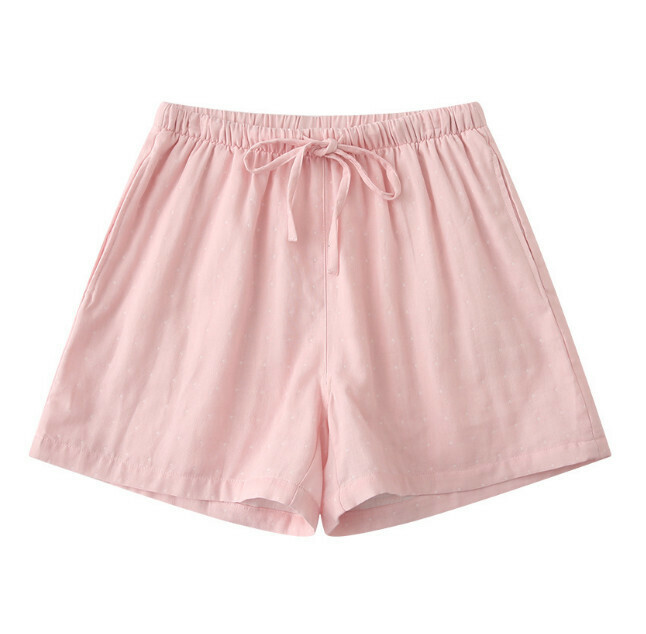 Cotton shorts (pink polka dot women's L-XL size, please contact customer service to confirm the shipping size after placing an order)】