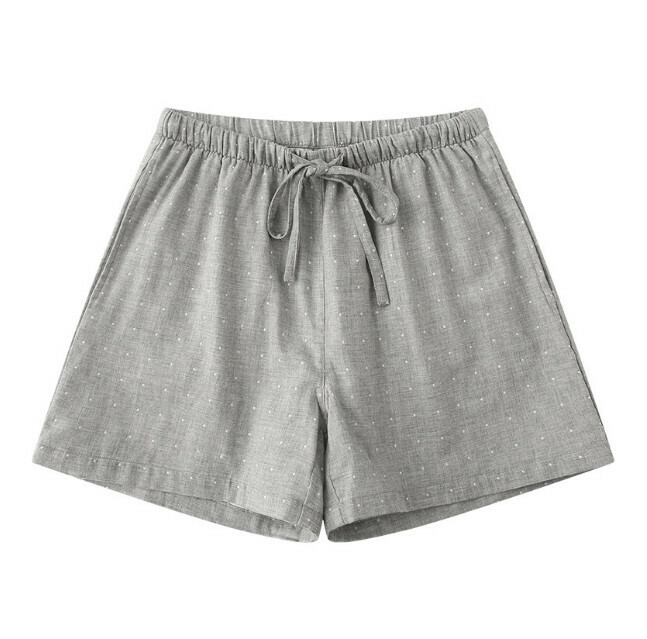Cotton shorts (gray polka dot women's L-XL size, please contact customer service to confirm the shipping size after placing an order)】