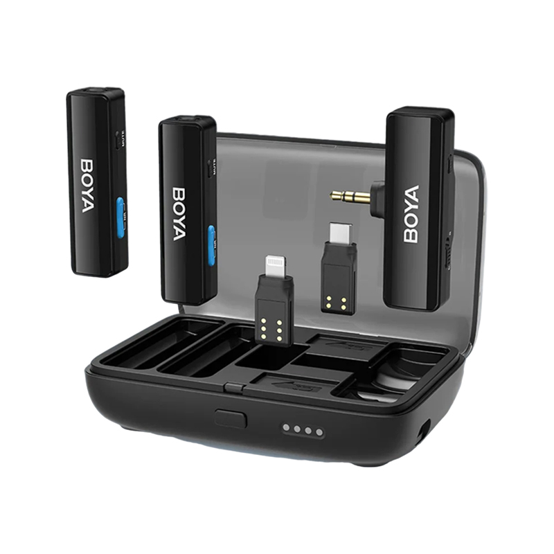 BOYA BOYALINK V2.0 無線 ラベリアマイク2TX+1RX+CC BOYALINK 2 | Upgraded 3-in-1 Compact Wireless Microphone | BOYA