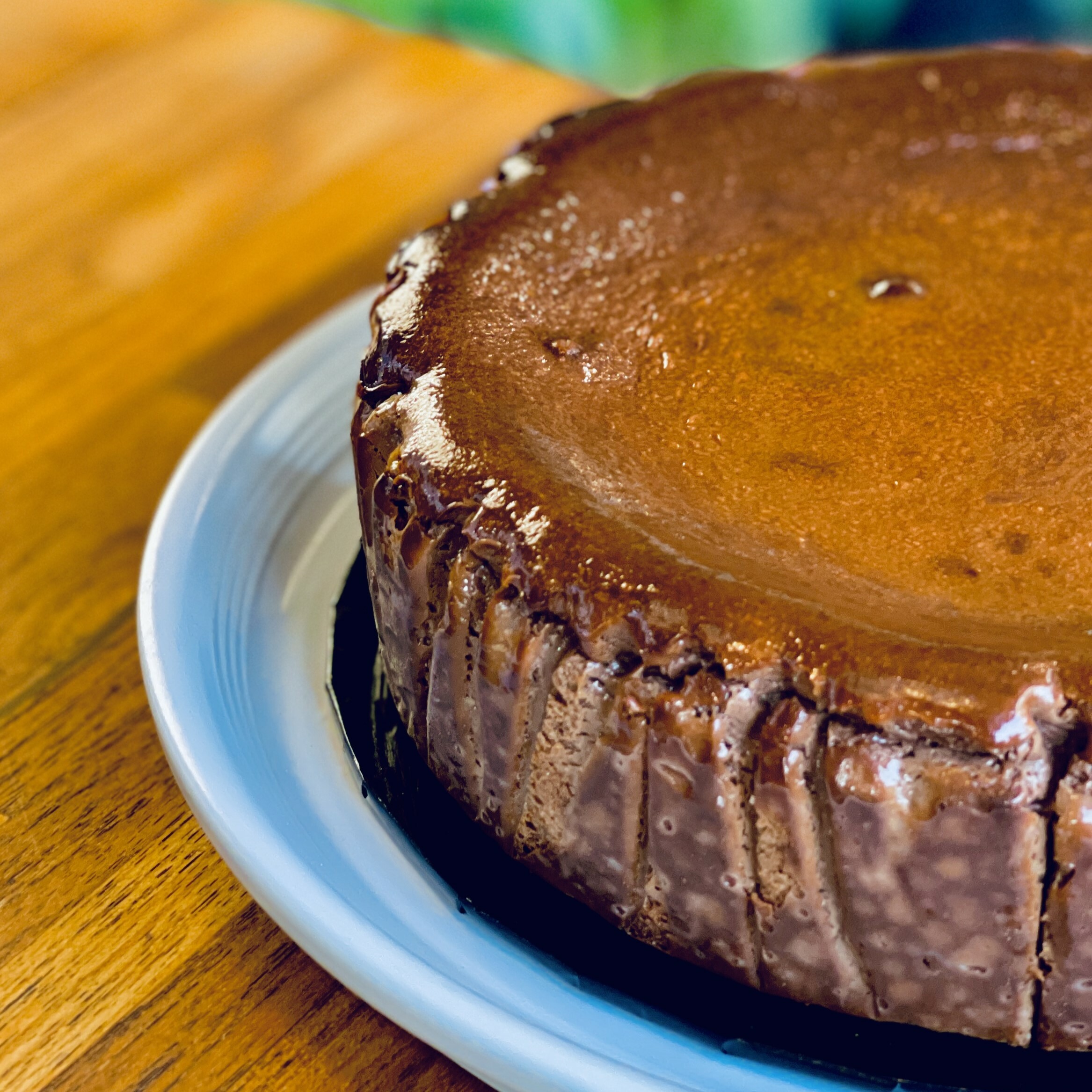 Dark Chocolate "PREMIUM" BURNT CHEESECAKE - 8" Whole Cake