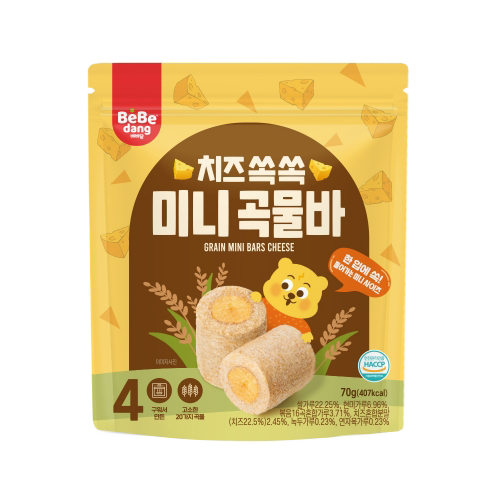 BeBeDang - 寶寶穀物棒 - 芝士 70g (適合15個月以上)