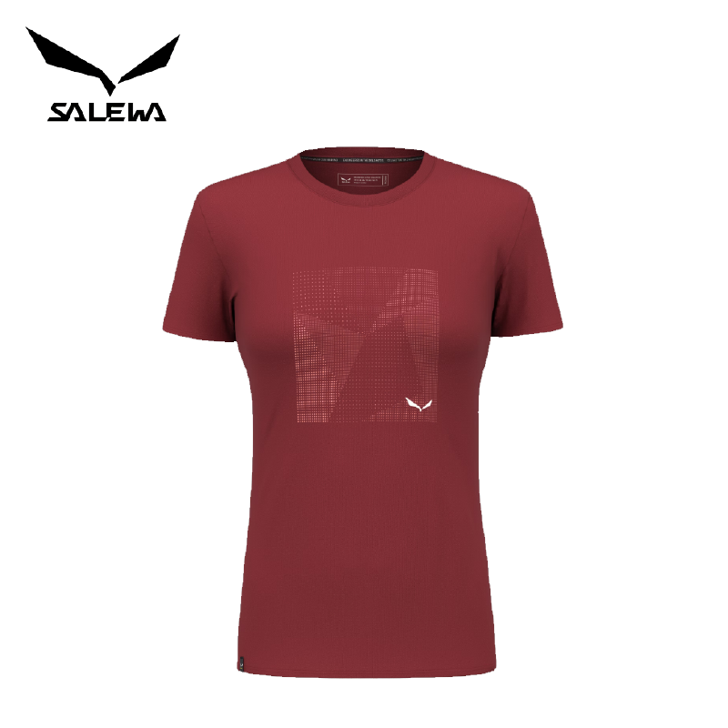 Salewa 沙樂華 PURE BUILDING DRY T-SHIRT 女款 紅 10SLW28636