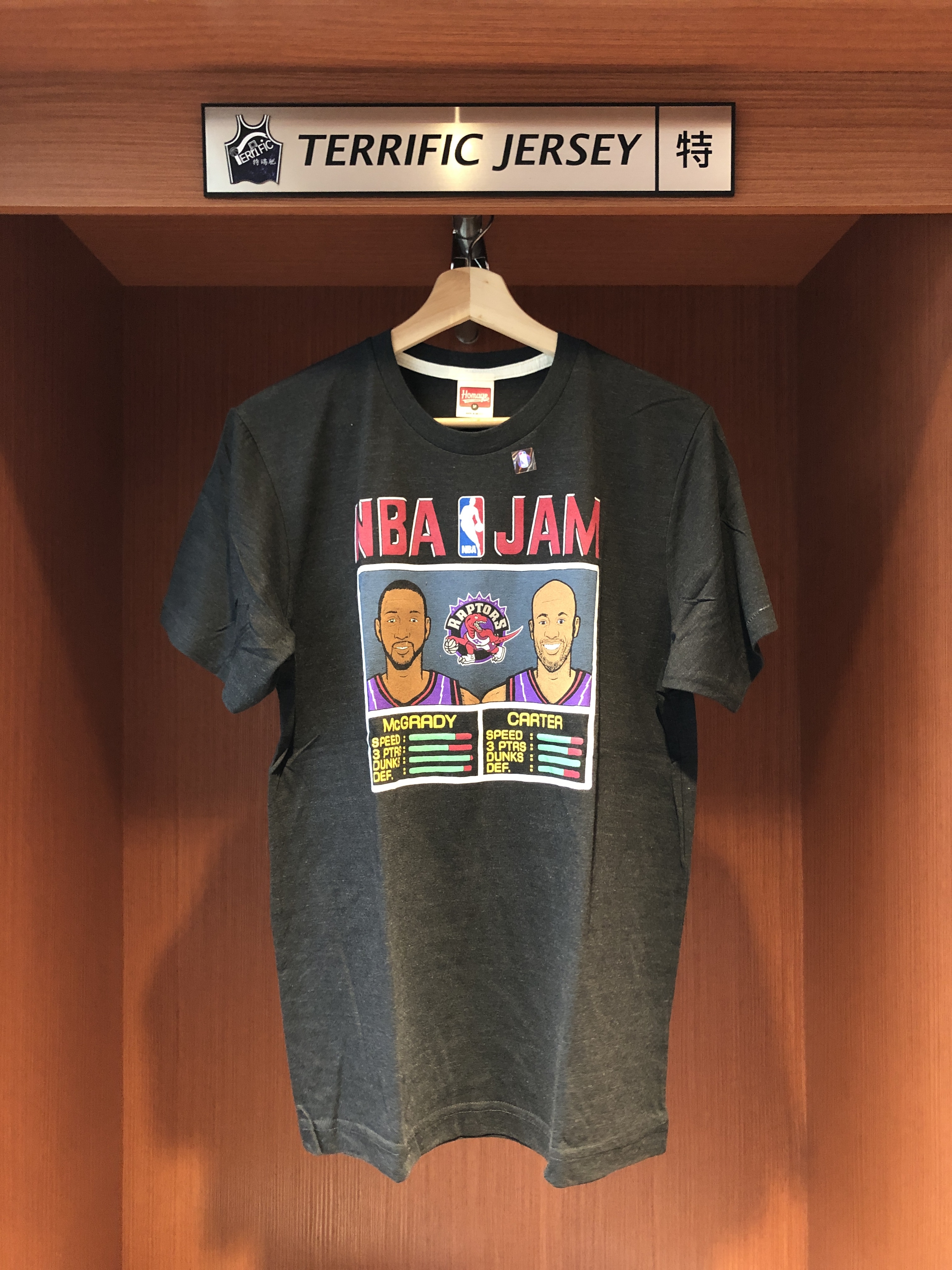NBA短袖 Toronto Raptors McGrady & Carter 多倫多暴龍 能力值 紫暴龍 Homage Jam Tee 全新