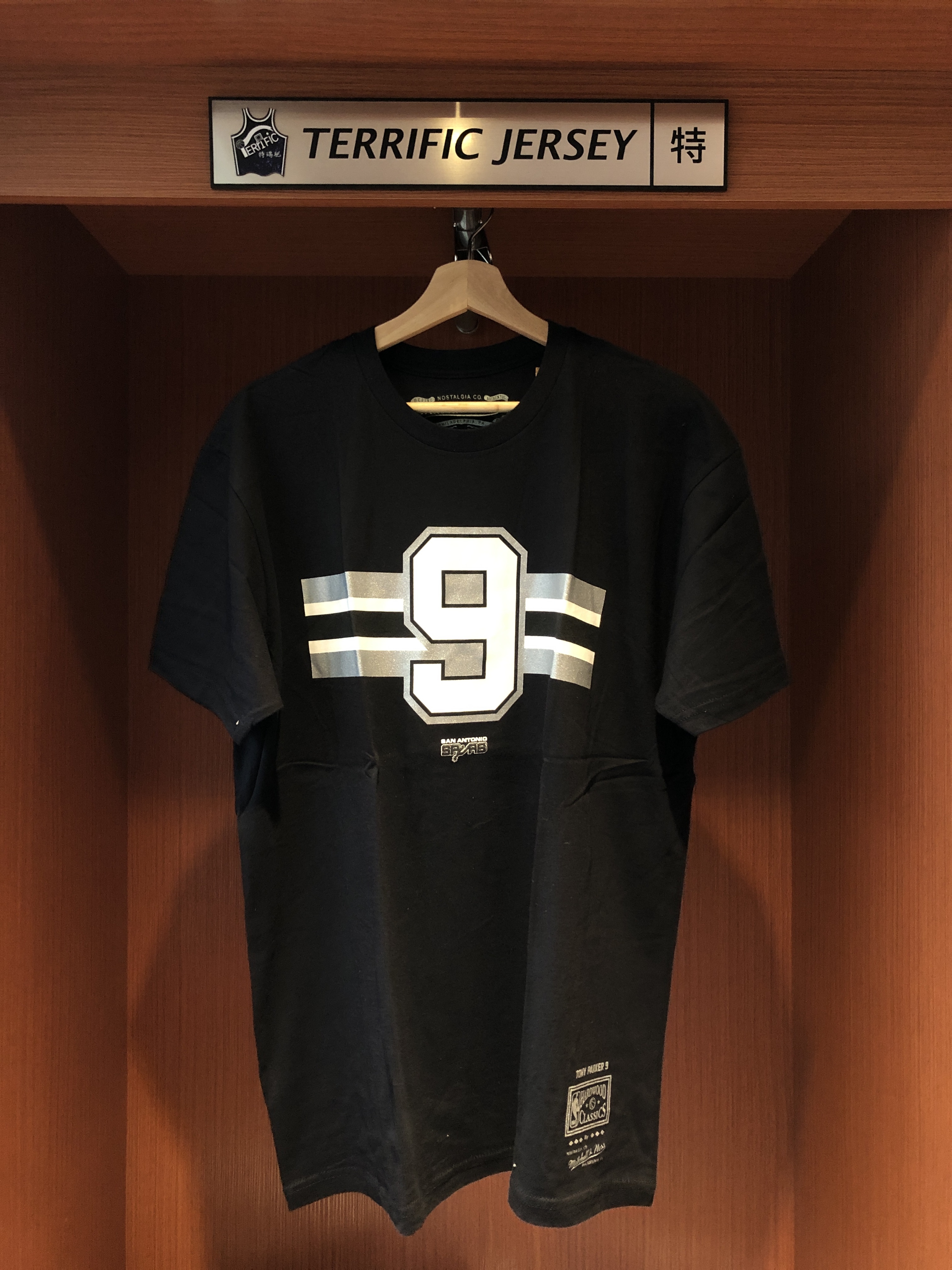 NBA短袖上衣 San Antonio Spurs Tony Parker 聖安東尼奧馬刺 帕克退休紀念#9馬刺配色 M&N Tee 全新