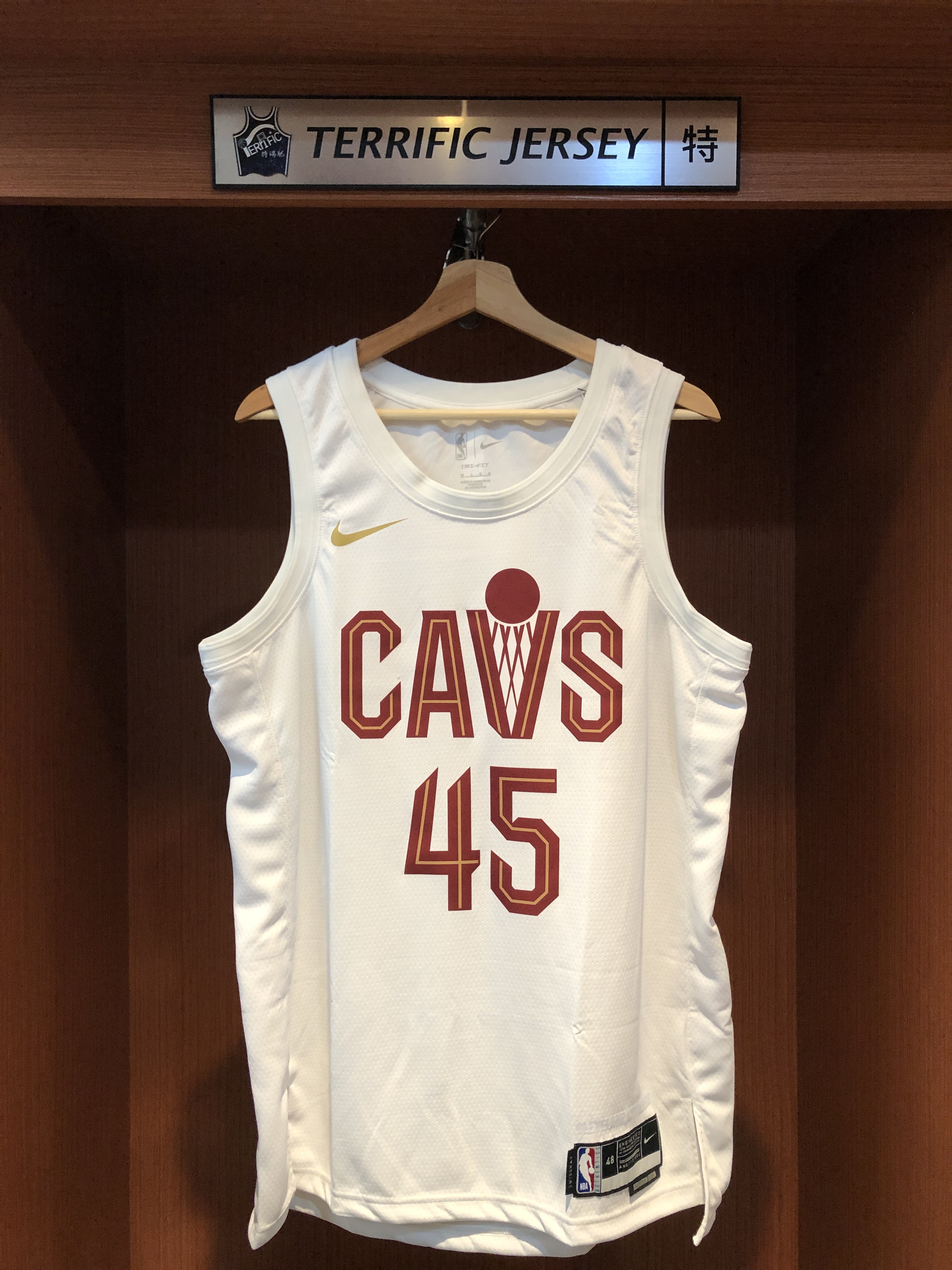 NBA球衣 Donovan Mitchell 克里夫蘭騎士白 Association Nike Swingman 球迷版 熱轉印 全新