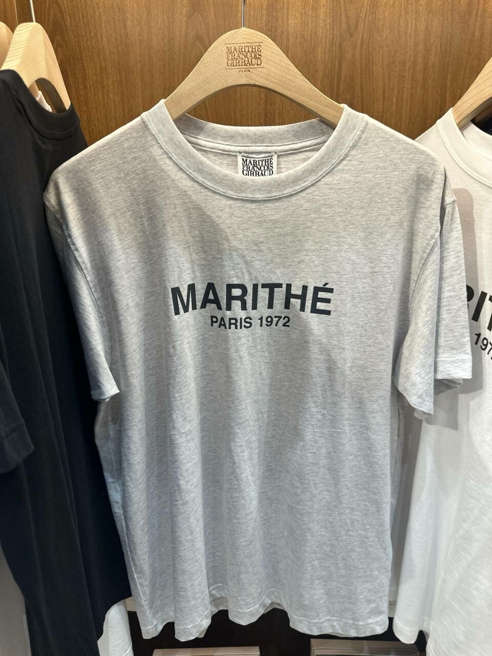 [S] MARITHE REGULAR LOGO TEE,LIGHT HEATHER GRAY, 1MG24STS126-LHG (SMR112)