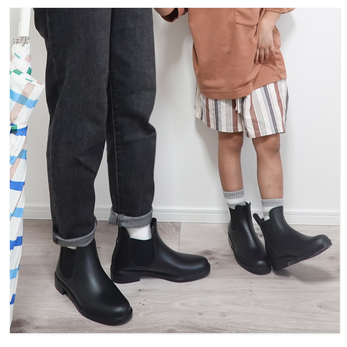 超好走女鞋側邊防雨短靴