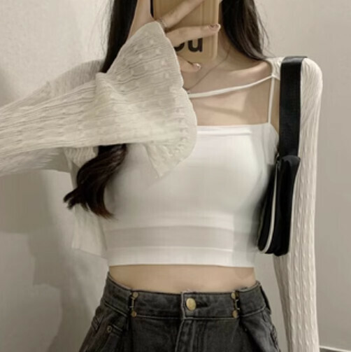 French Shoulder Jacket (White Size)