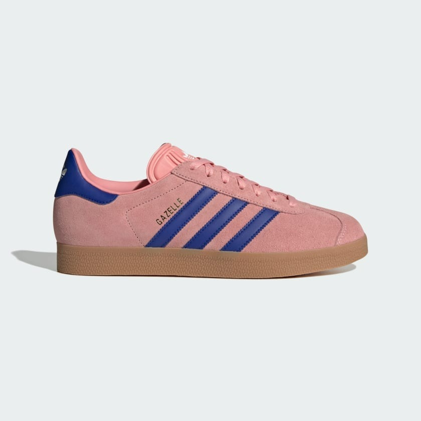 限時特價預購┃adidas GAZELLE 復古 麂皮 霧粉 藍線