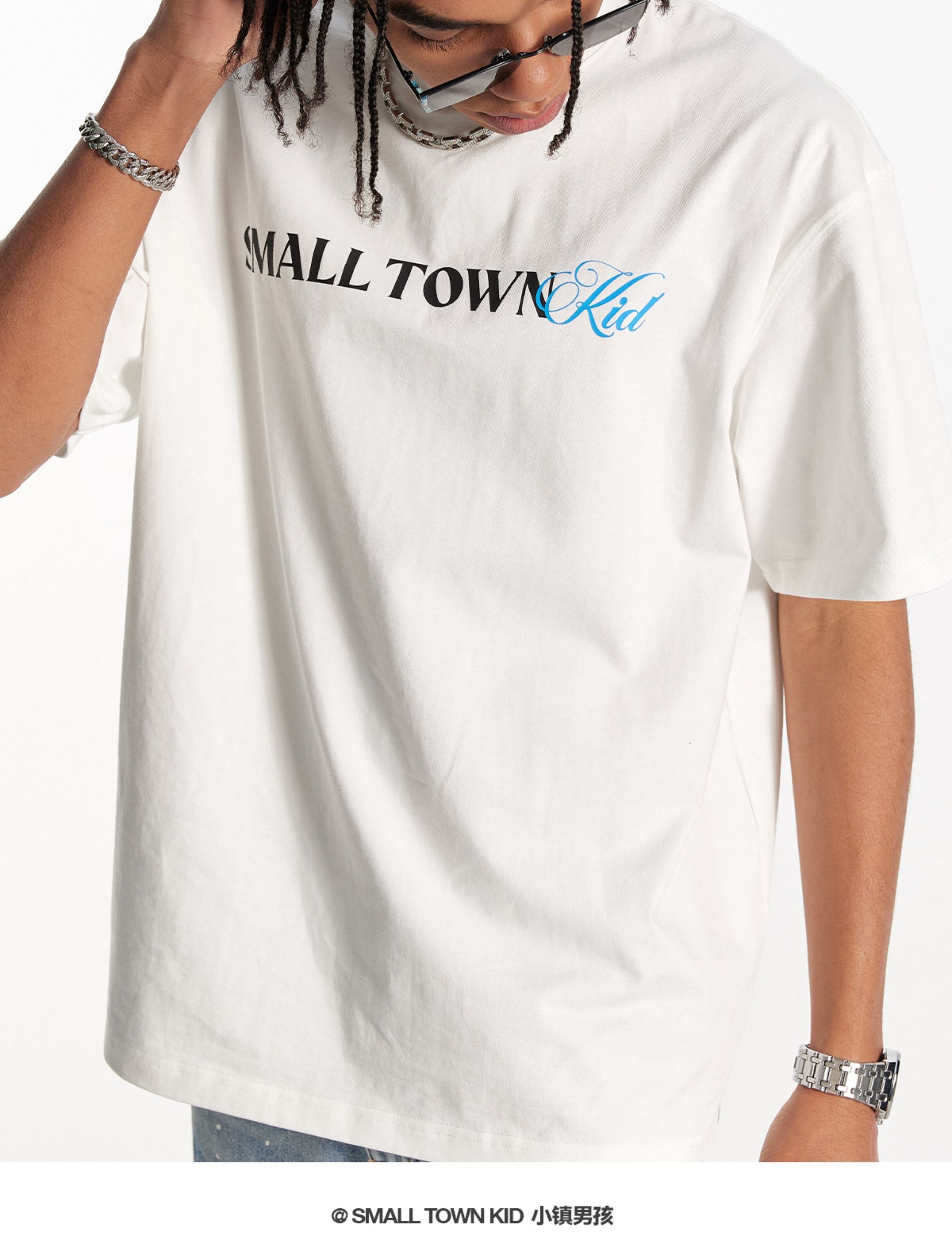 STK SmallTownKid 背後高跟鞋印花短袖 T恤