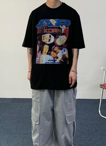 英文字圖案短袖Tee GATHER-017T